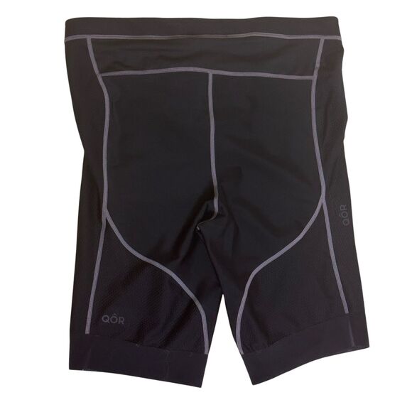 QOR Mens Compression Shorts Bike Nylon Black XXL NWT bv - Picture 2 of 4